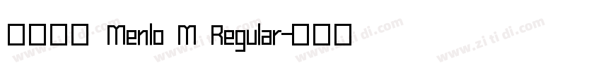 微软雅黑 Menlo M Regular字体转换
